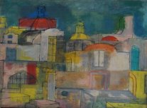 <i>Roma vista dal Pincio</i> - Olio su tela del 1953 - cm.54x73 (cod. RM5305)